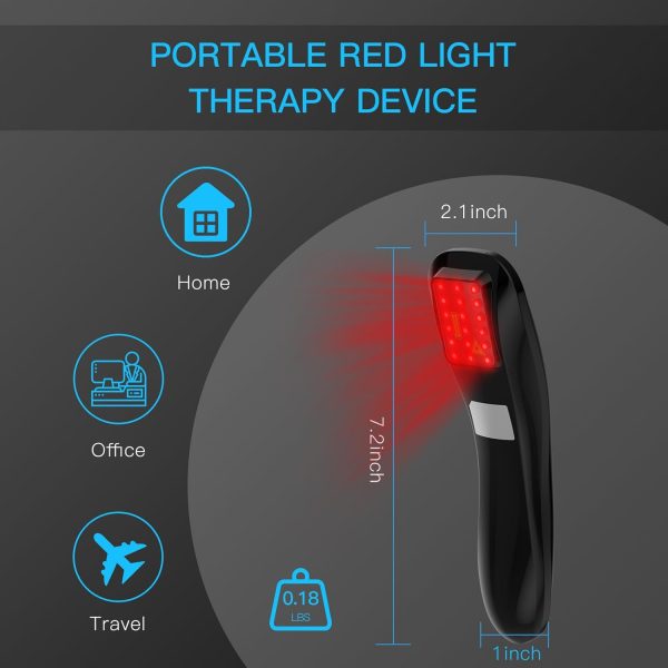 Handheld Red Light Therapy Device, Portable Pain Relief Device for Body - Image 8