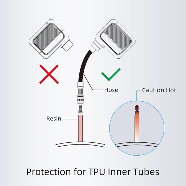Bike Pump, Mini Electric Bike Pump, 100 PSI Bicycle Tire Pump with Presta - Image 6