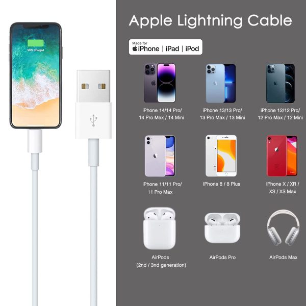 Car Apple Carplay Cable, USB A to Lightning Cable for iPhone 14, 14 pro - Image 3