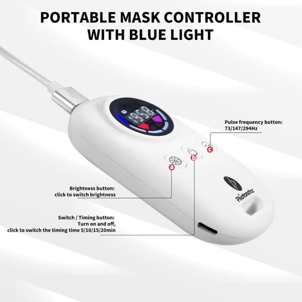 Red Light Therapy Face Mask, 660nm Red & 850nm Near Infrared, Rejuvenating, - Image 6