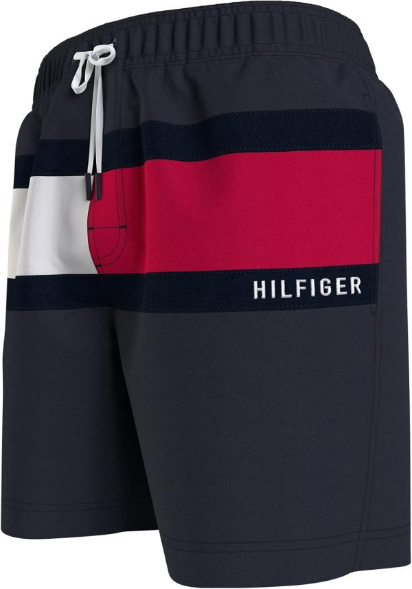 Tommy Hilfiger Men's Big & Tall 7” Logo Swim Trunks With Quick Dry - Image 2