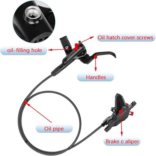 M6100 Hydraulic Brakes Compatible with Shimano Hydraulic Disc Brakes Set - Image 3