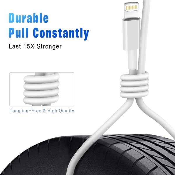 iPhone Fast Charging Cable [Apple MFi Certified] 3-Pack 3FT Lightning to - Image 6