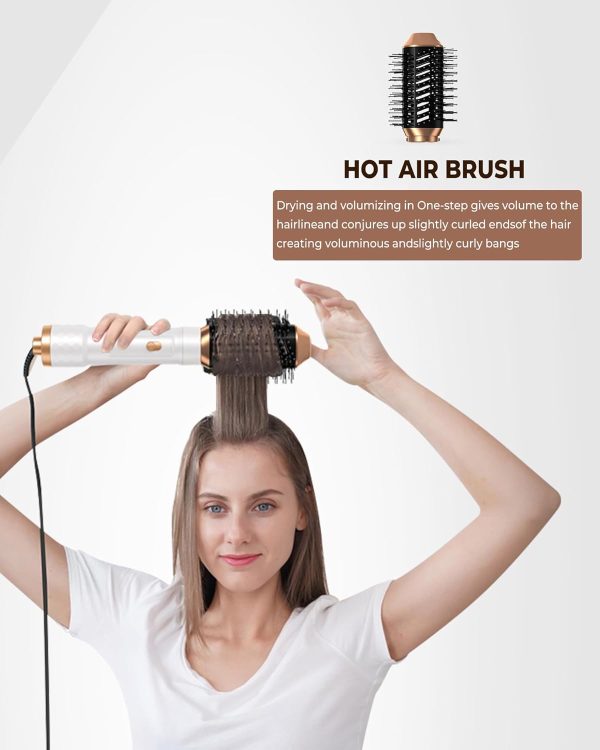 Hair Dryer Brush,6 in 1 Blow Dryer Brush Ionic Hair Dryer,Hair Curler Hair - Image 8