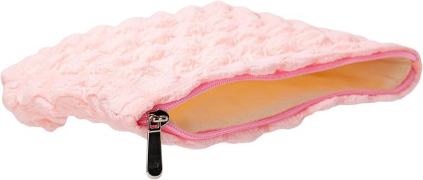 PAZIMIIK Floral Makeup Bag Large Cotton Zipper Pouch for Purse Travel - Image 6