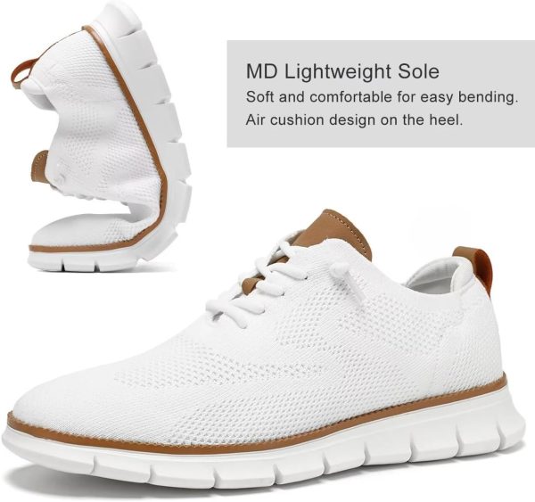 Men's Oxfords Business Shoes Fashion Mesh Casual Dress Walking Sneakers - Image 2