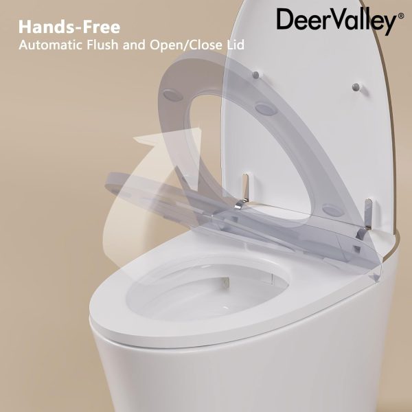 DeerValley Smart Toilet with Bidet Built in, Modern Tankless Toilet with - Image 9