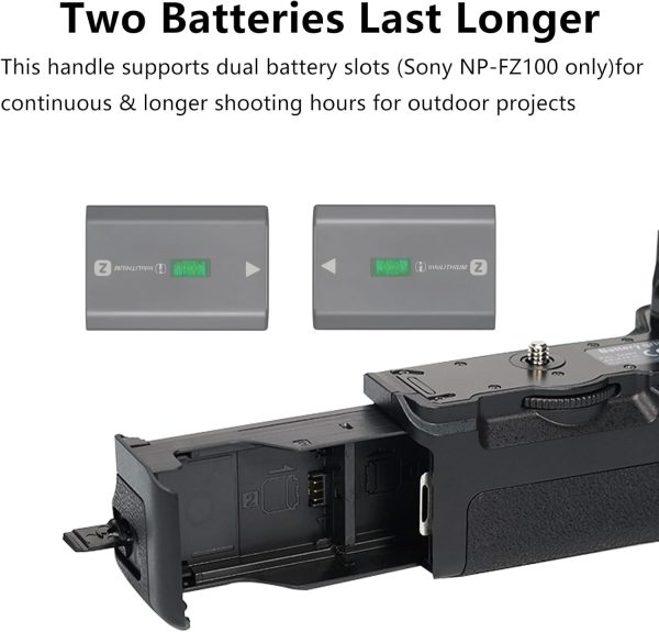 VG-C4EM Battery Grip for Sony A7R V A7R IV A9 II A7 IV A7S III A1 - Image 5
