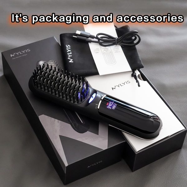 Cordless Hair Straightener Brush，6 Modes，410°F ，Portable Mini Hair - Image 9