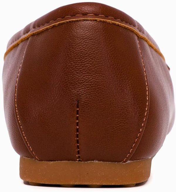Nautica Woman Flat Loafers Designer Vegan Leather Penny Shoes Slip On - - Image 3