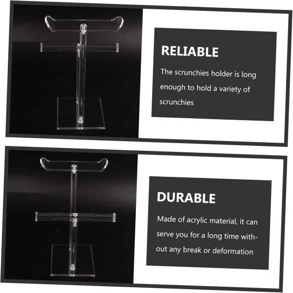 Acrylic Ornament Rack Hair Hoops Stand Accessory Necklace Holder Headband - Image 8