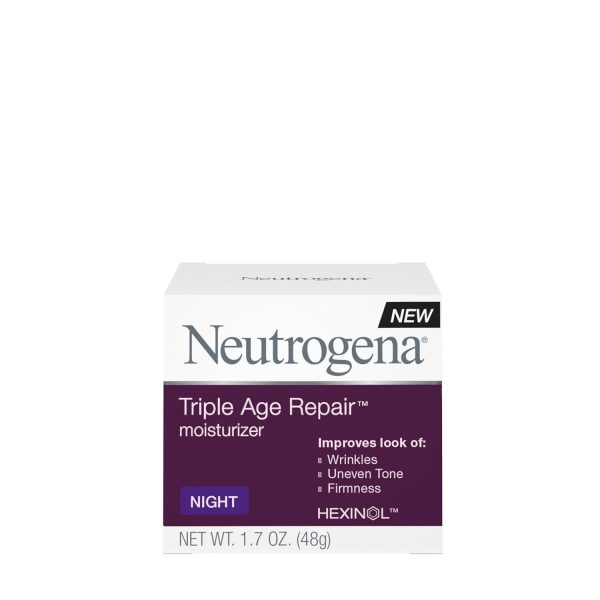 Neutrogena Triple Age Repair Anti-Aging Night Cream with Vitamin C; Fights - Image 9