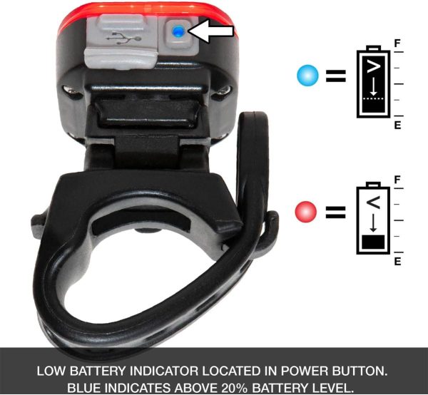 NiteRider Vmax+ 150 Lumens USB Rechargeable Bike Tail Light Powerful - Image 4