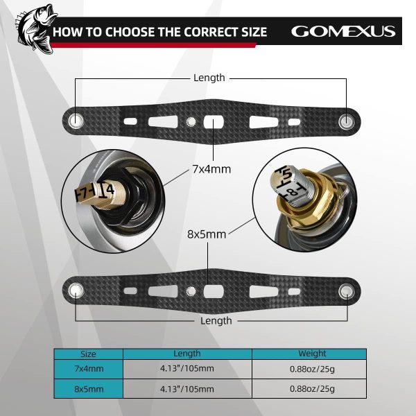 GOMEXUS Carbon Power Handle Compatible for Daiwa Tatula Coastal Lexa - Image 4