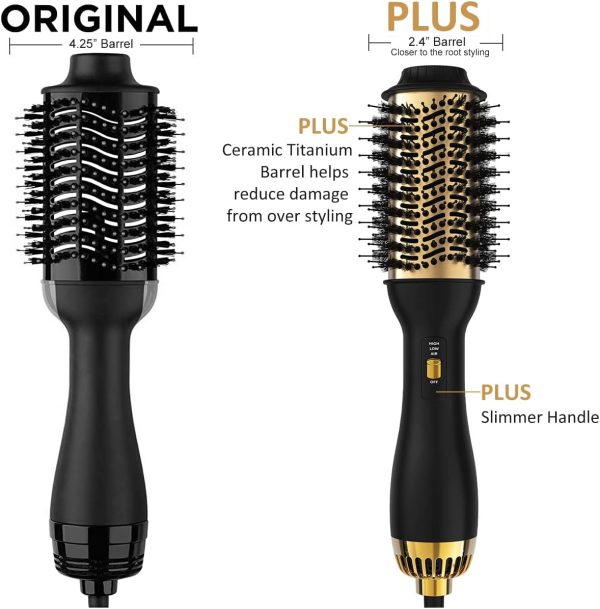 LANDOT Hair Blow Dryer Brush and Volumizer, One-Step Hot Air Brush for - Image 8