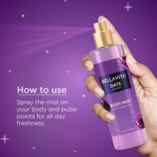 Bella Vita Luxury Date Women Body Spray Mist Perfume for Refreshing Floral - Image 3