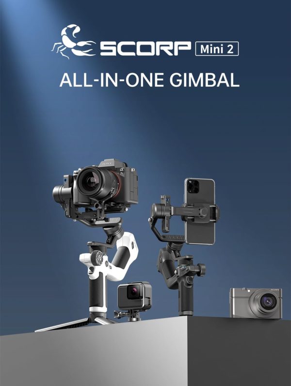 Feiyu SCORP Mini-2 All-in-1 Gimbal Stabilizer for Mirrorless/Action Cameras - Image 2
