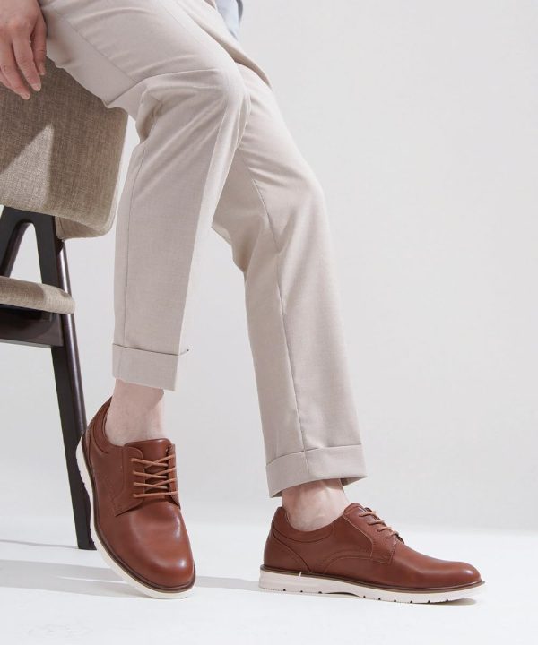 Jousen Mens Dress Shoes Casual Oxfords Lace Up Business Formal Dress - Image 7