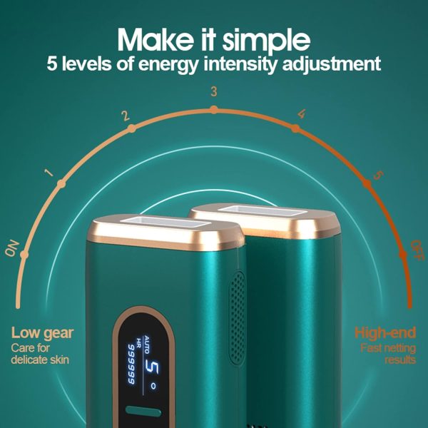 FENCY Laser Hair Removal Device for Women and Men, Cooling System, 5 Energy - Image 2