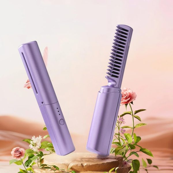 FA FIGHTART Rechargeable Mini Hair Straightener Compact Cordless Heating - Image 8