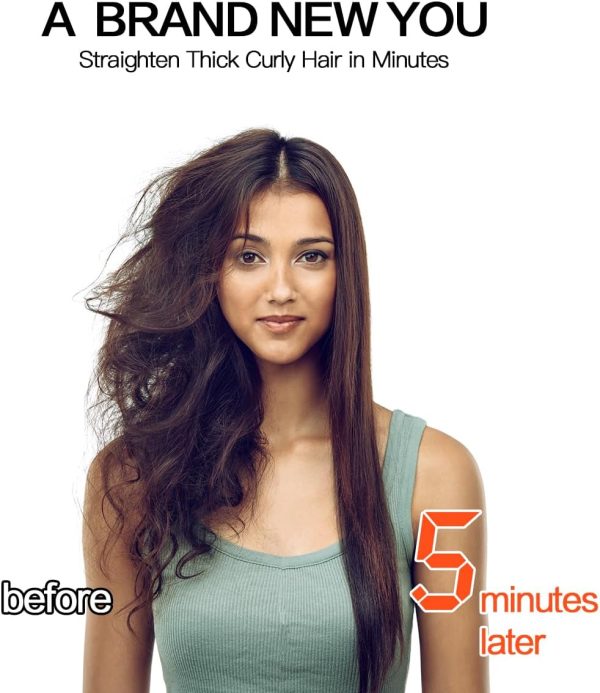 Cordless Hair Straightener Brush，6 Modes，410°F ，Portable Mini Hair - Image 2
