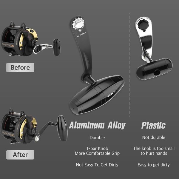 GOMEXUS Power Handle for Shimano TLD 20 25 Fishing Reel Handle(Not for 2 - Image 5