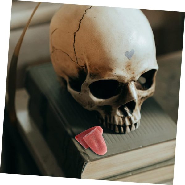 8pcs Fake Tongue Lip Piercing Jewelry Maniquine Gadget Jokes Prank Mask - Image 8