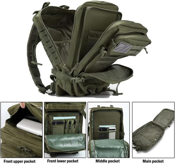 QT&QY 45L Military Tactical Backpacks For Men Camping Hiking Trekking - Image 5