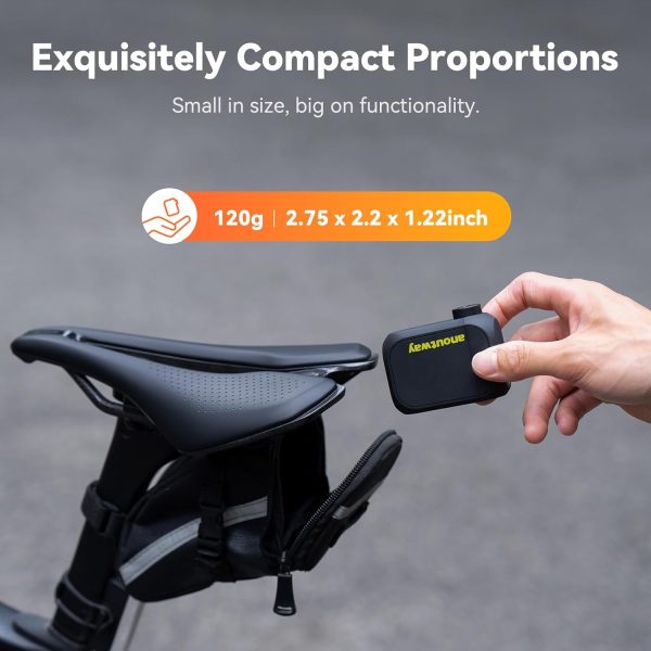 Tiny Pump Rechargeable Electric Bicycle Air Pump, Max 120 PSI,Mini Bike - Image 6