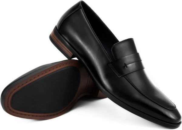Men's Formal Penny Loafers Classic Slip-On Dress Shoes - Image 5