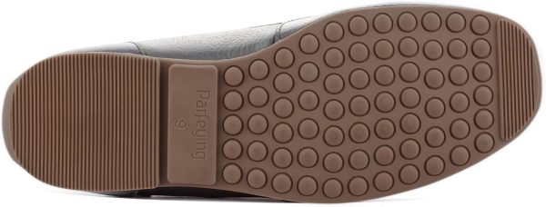 Parfeying Men's Indoor Outdoor Sheepskin Moccasins Slippers Memory Foam - Image 3