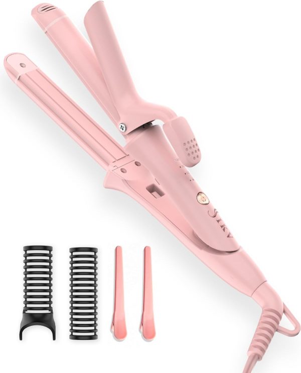 Travel Curling Iron,100-120V Dual Voltage Curling Iron 1 inch,2 in 1 Hair - Image 8