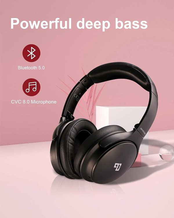 INFURTURE Active Noise Cancelling Headphones, H1 Wireless Over Ear - Image 9