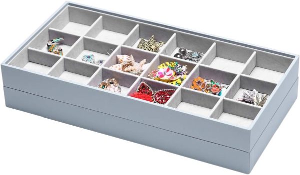 Magic Stackable Jewelry Trays Closet Dresser Drawer Organizer for - Image 7