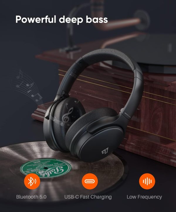 INFURTURE Active Noise Cancelling Headphones, H1 Wireless Over Ear - Image 4