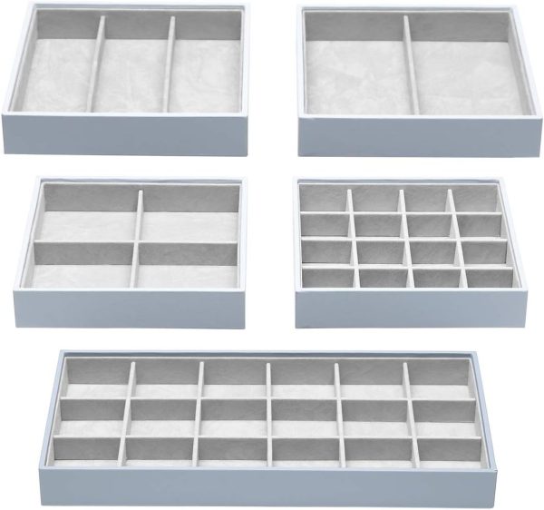 Magic Stackable Jewelry Trays Closet Dresser Drawer Organizer for - Image 3