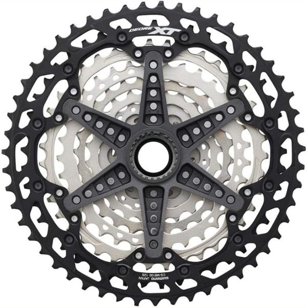 Shimano XT CS-M8100 Cassette - 12-Speed, 10-51t, Silver/Black, Micro Spline - Image 2