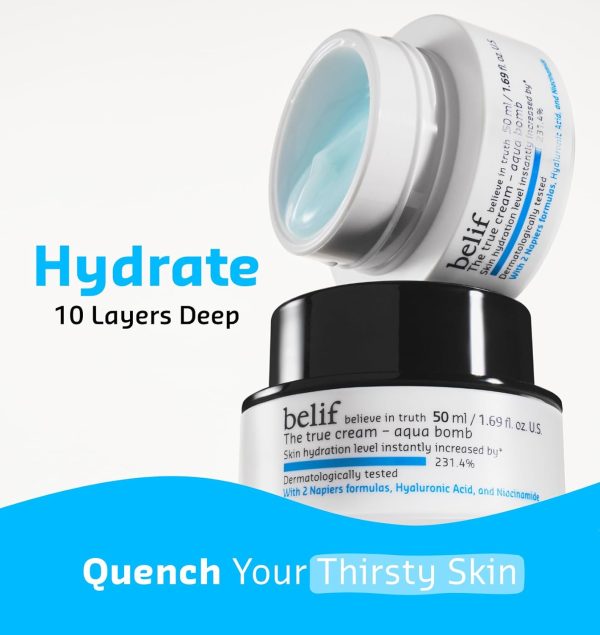 belif The True Cream Aqua Bomb | New & Improved | Hydration in 10 Seconds | - Image 2