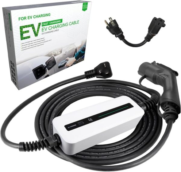 Morec EV Charger 16A 3.68KW NEMA6-20 Plug with Adapter for NEMA 5-15, - Image 9