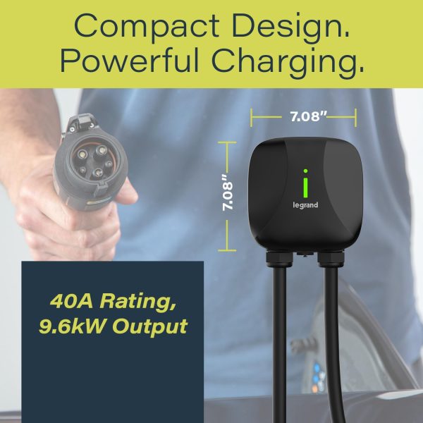 Pass & Seymour Hardwired Level 2 EV Charger, 48 Amp, Indoor/Outdoor Car - Image 5