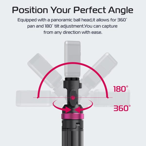 ULANZI MT-89 Extendable Tripod Aluminum, 82" Portable Adjustable Light - Image 6