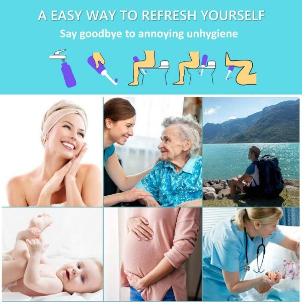 Upside Down Peri Bottle for Postpartum Care, Portable Bidet Bottle with - Image 7