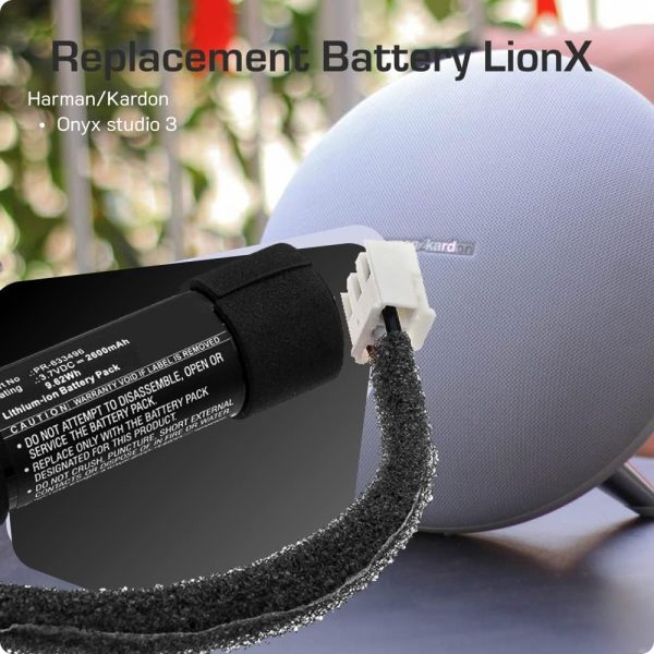 LIONX Battery Replacement for Audio Speaker Fit Model Harman/Kardon Onyx - Image 6
