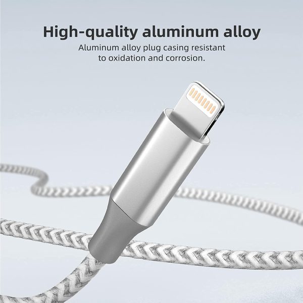 iPhone Charger [Apple MFi Certified] 3pack 10FT Long Lightning Cable Fast - Image 4