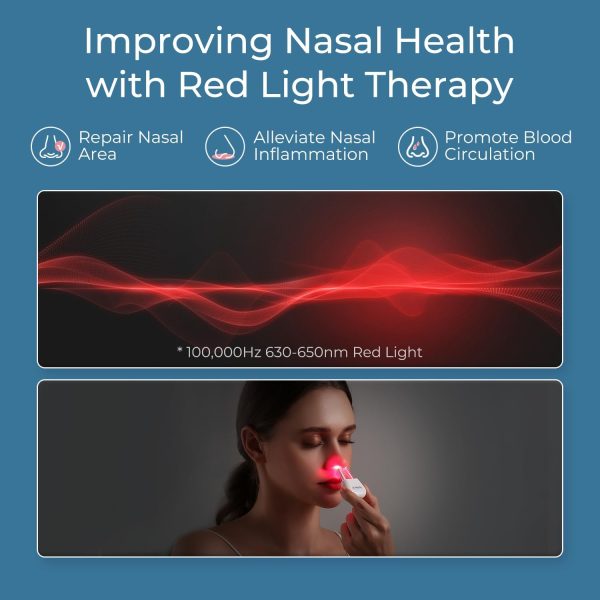 Scienlodic Rechargeable Portable Red Light Nose Therapy-Red Light Therapy - Image 2