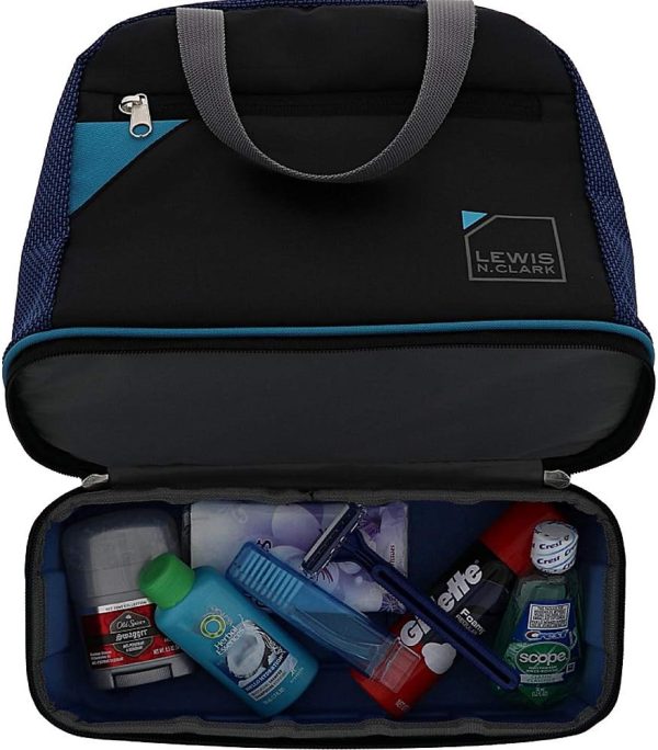 Lewis N. Clark Deluxe Travelflex Toiletry Kit, Makeup Bag, Shower Caddy + - Image 3