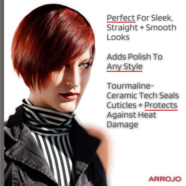 Arrojo AP-C450 White Ceramic Smoothing Iron — Dual Voltage Flat Iron — 450 - Image 3