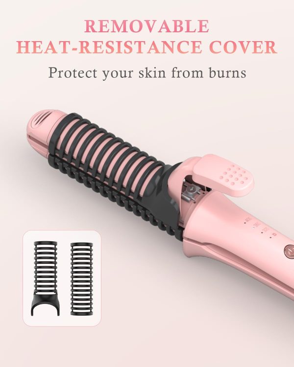 Travel Curling Iron,100-120V Dual Voltage Curling Iron 1 inch,2 in 1 Hair - Image 5