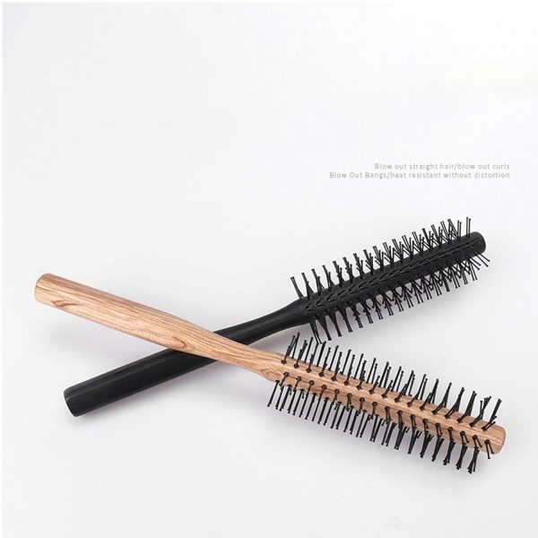 Curling Hair Comb Brush Professional Salon Blowing Round Hairdressing - Image 7
