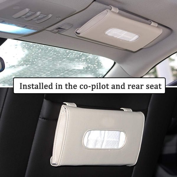 Car Tissue Holder, Sun Visor Napkin Holder, Car Mask Holder for Sun Visor, - Image 2